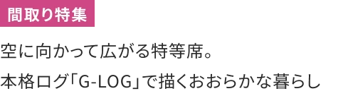 空に向かって広がる特等席。本格ログ「G-LOG」で描くおおらかな暮らし